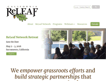 Tablet Screenshot of californiareleaf.org